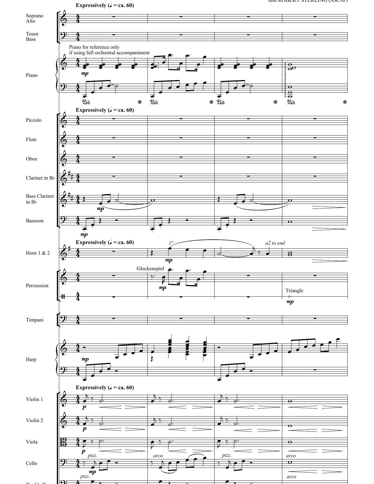 Joseph M. Martin Shepherd Of The Stars - Score sheet music notes and chords arranged for Choir Instrumental Pak