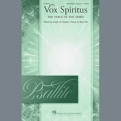 Download Joseph M. Martin and Brad Nix Vox Spiritus (The Voice Of The Spirit) Sheet Music and Printable PDF music notes
