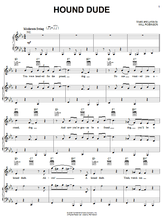Josh Gracin Hound Dude sheet music notes and chords arranged for Piano, Vocal & Guitar Chords (Right-Hand Melody)