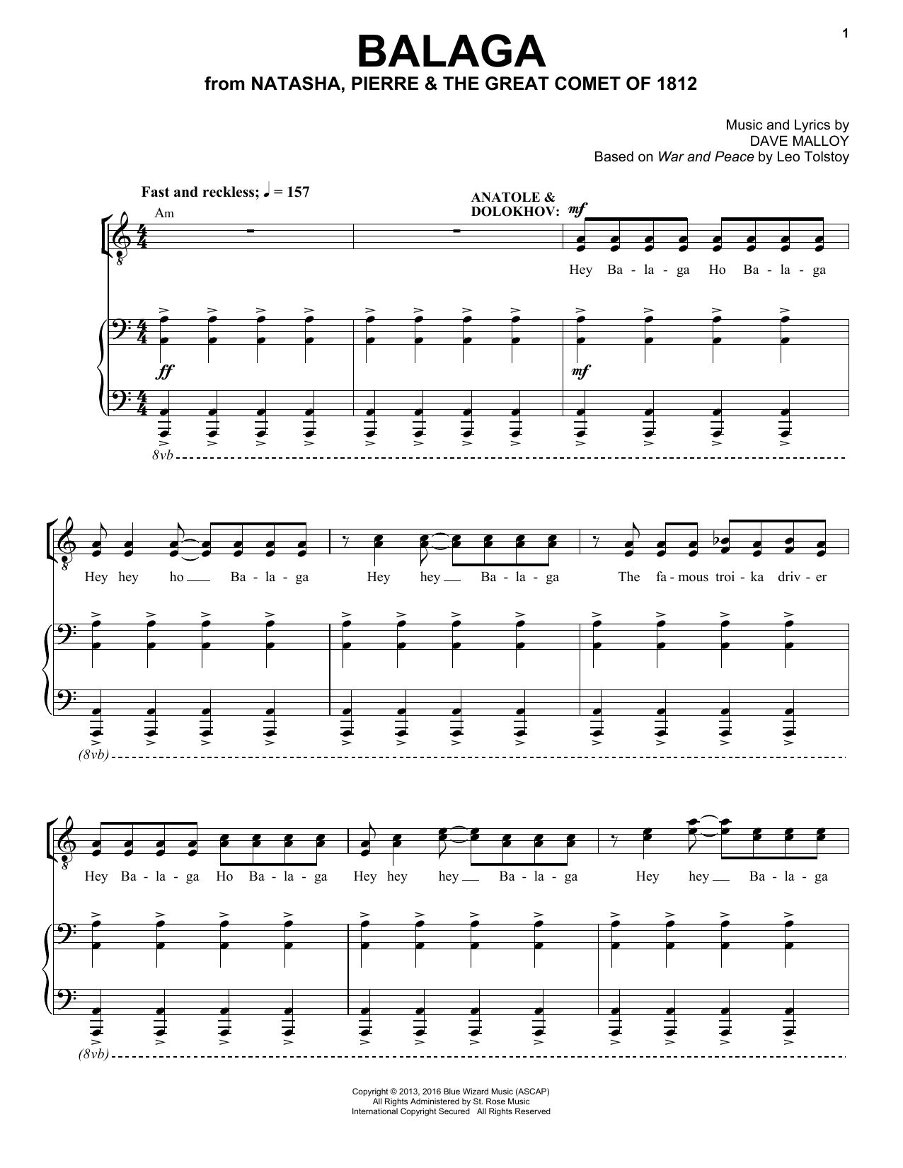 Josh Groban Balaga sheet music notes and chords arranged for Piano & Vocal