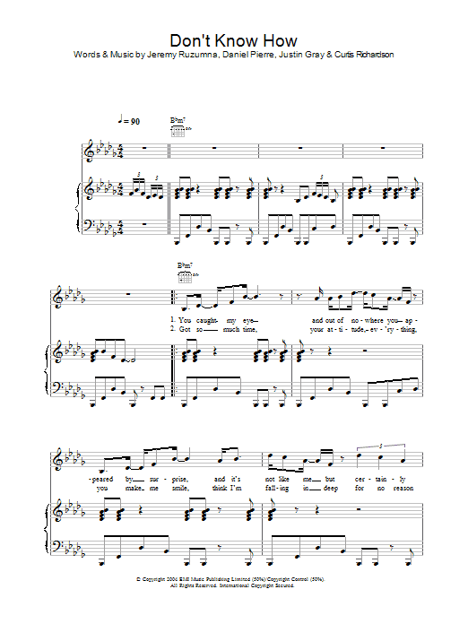 Joss Stone Don't Know How sheet music notes and chords arranged for Piano, Vocal & Guitar Chords