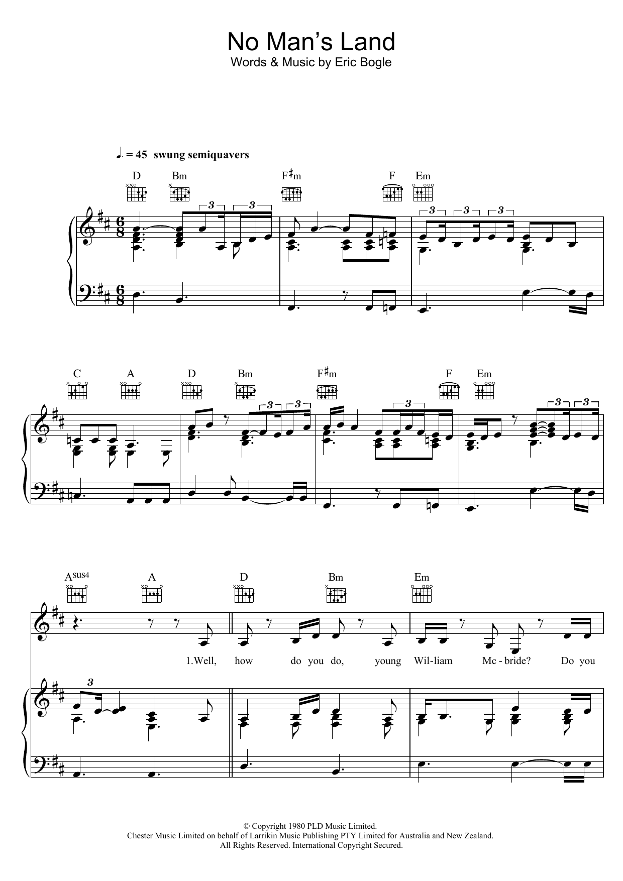 Joss Stone No Man's Land / The Green Fields Of France (feat. Jeff Beck) sheet music notes and chords arranged for Piano, Vocal & Guitar Chords