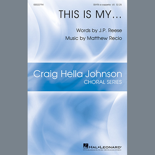 Easily Download J.P. Reese and Matthew Recio Printable PDF piano music notes, guitar tabs for  SATB Choir. Transpose or transcribe this score in no time - Learn how to play song progression.