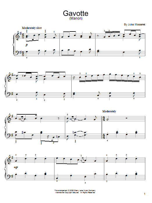 Jules Massenet Obeissons Quand Leur sheet music notes and chords arranged for Easy Piano