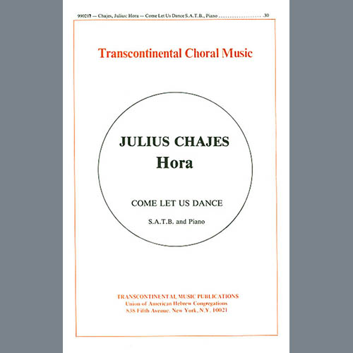 Easily Download Julius Chajes Printable PDF piano music notes, guitar tabs for  SATB Choir. Transpose or transcribe this score in no time - Learn how to play song progression.