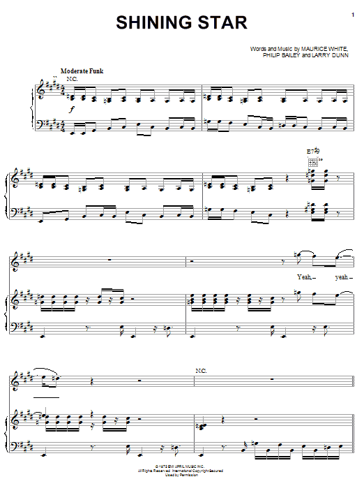 Jump5 Shining Star sheet music notes and chords arranged for Piano, Vocal & Guitar Chords (Right-Hand Melody)