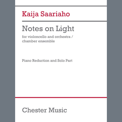 Easily Download Kaija Saariaho Printable PDF piano music notes, guitar tabs for  Cello and Piano. Transpose or transcribe this score in no time - Learn how to play song progression.