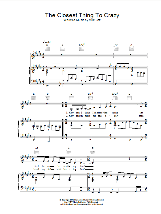 Katie Melua The Closest Thing To Crazy sheet music notes and chords arranged for Alto Sax Solo