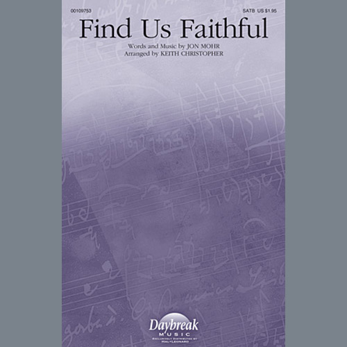 Easily Download Keith Christopher Printable PDF piano music notes, guitar tabs for  SATB Choir. Transpose or transcribe this score in no time - Learn how to play song progression.