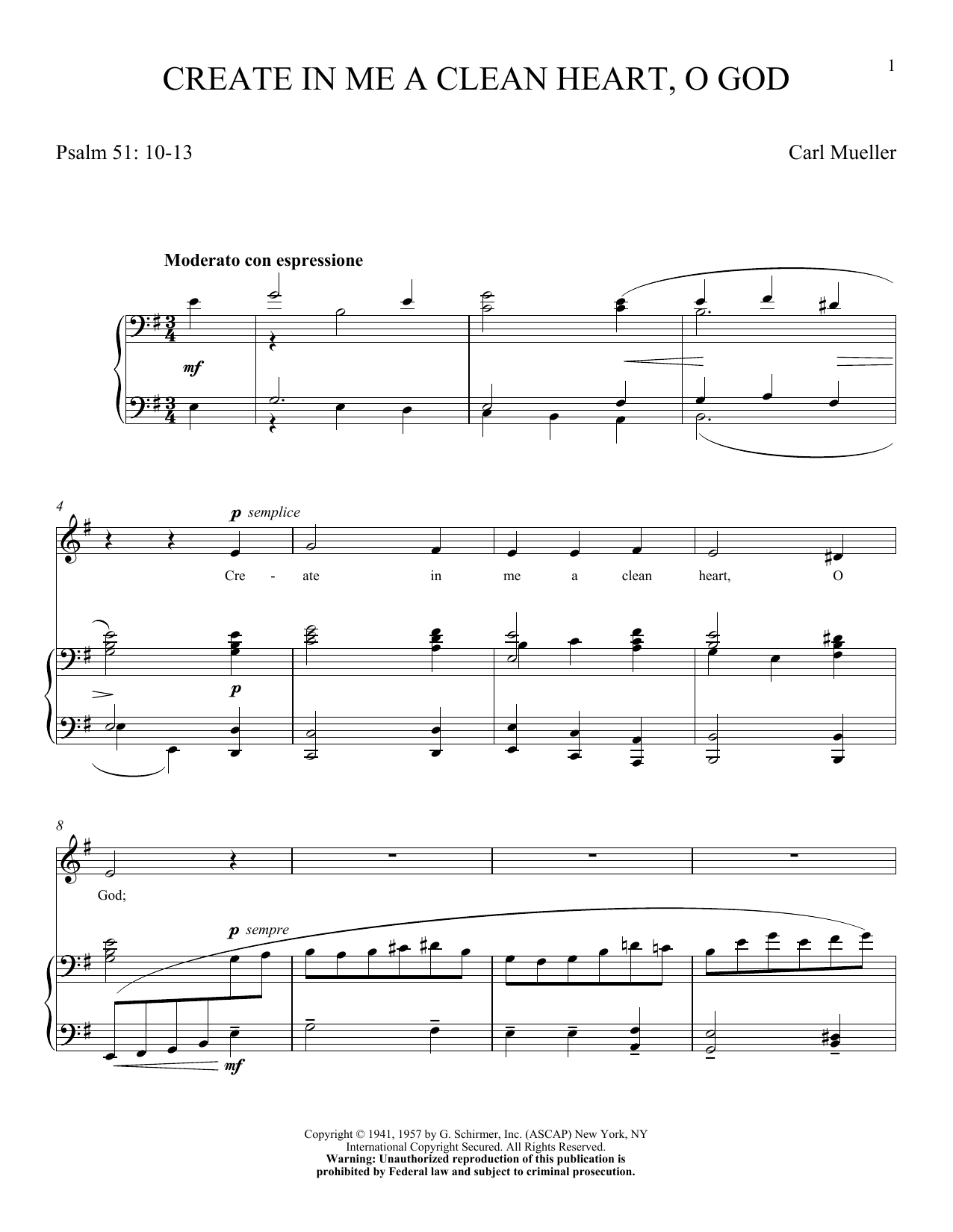 Keith Green Create In Me A Clean Heart, O God sheet music notes and chords arranged for Piano & Vocal