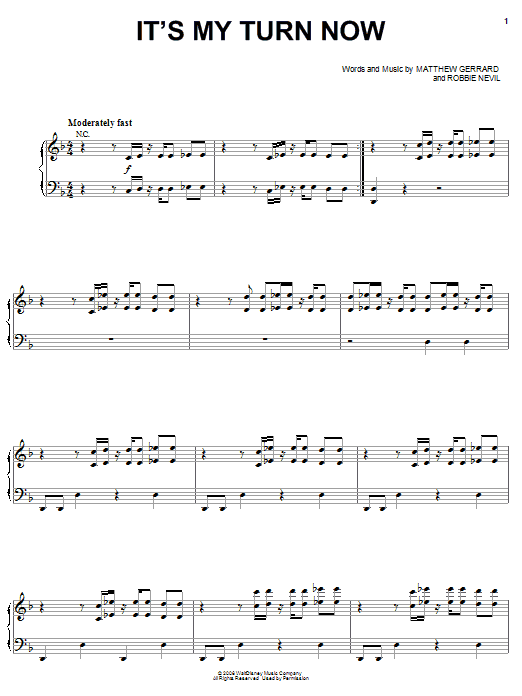 Keke Palmer It's My Turn Now sheet music notes and chords arranged for Piano, Vocal & Guitar Chords (Right-Hand Melody)