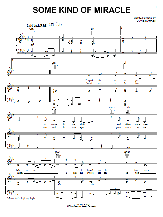 Kelly Clarkson Some Kind Of Miracle sheet music notes and chords arranged for Piano, Vocal & Guitar Chords (Right-Hand Melody)
