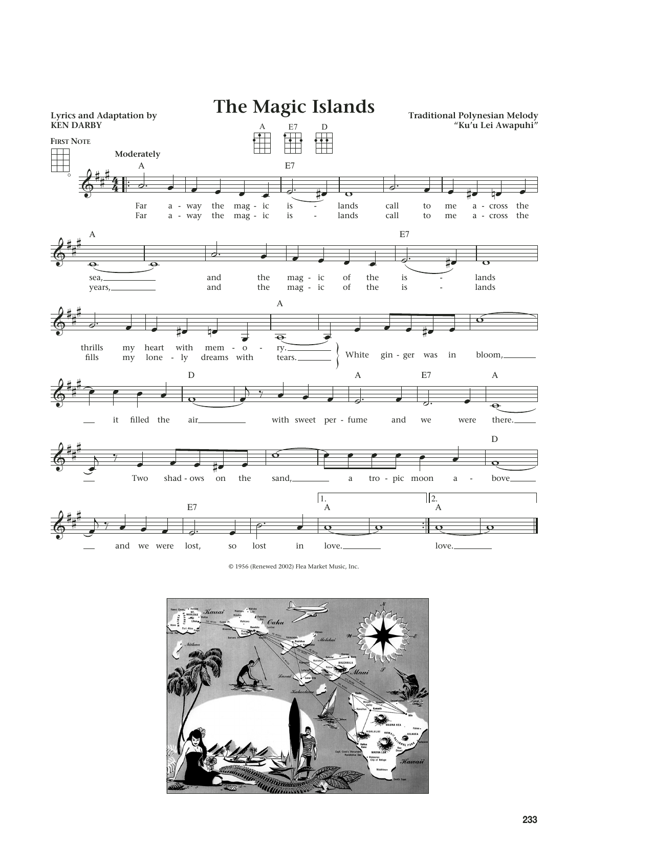 Ken Darby The Magic Islands (from The Daily Ukulele) (arr. Liz and Jim Beloff) sheet music notes and chords arranged for Ukulele