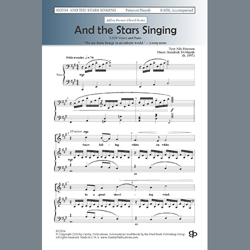Easily Download Kendrick Tri Huynh Printable PDF piano music notes, guitar tabs for  SATB Choir. Transpose or transcribe this score in no time - Learn how to play song progression.