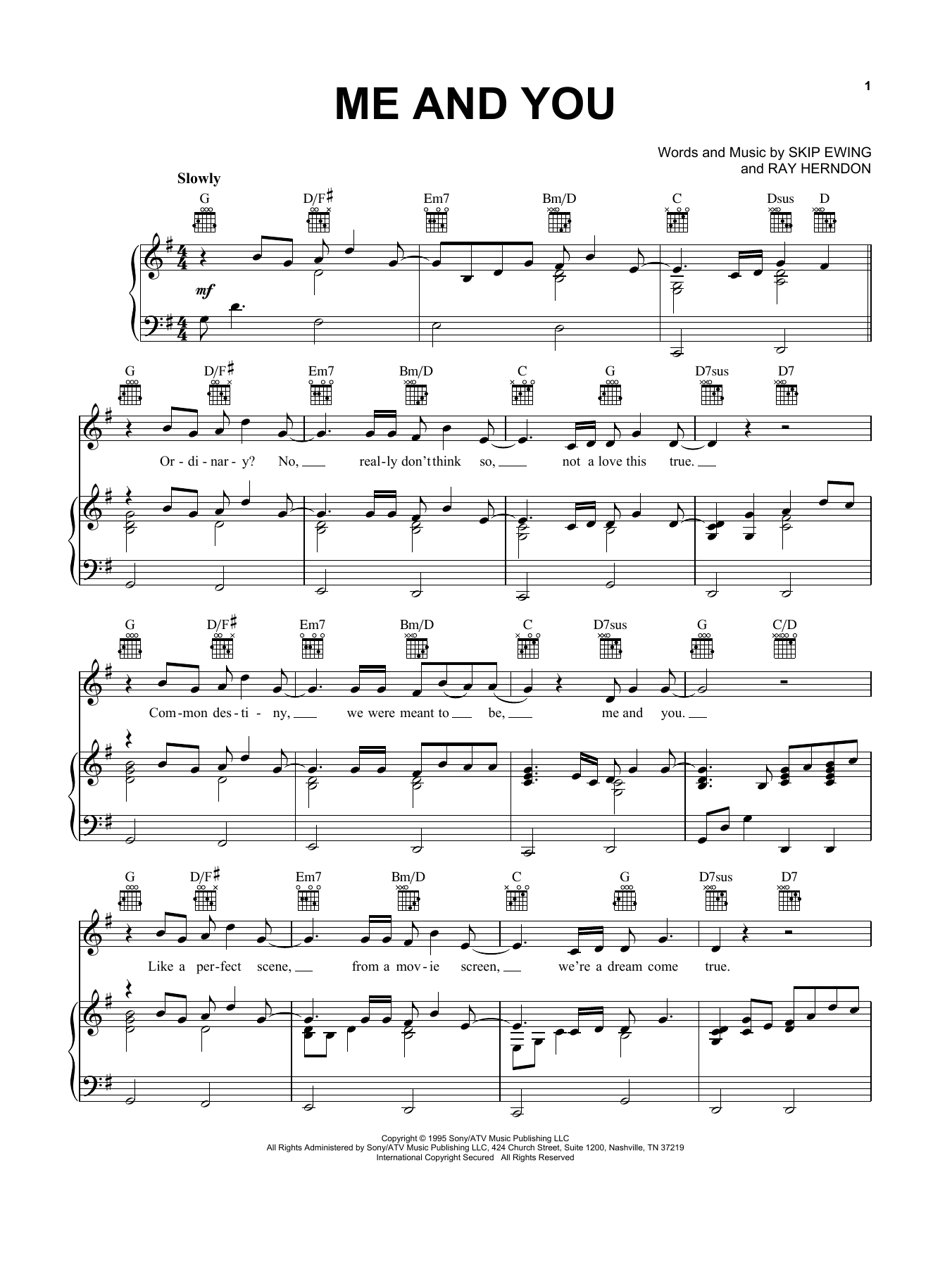 Kenny Chesney Me And You sheet music notes and chords arranged for Easy Guitar