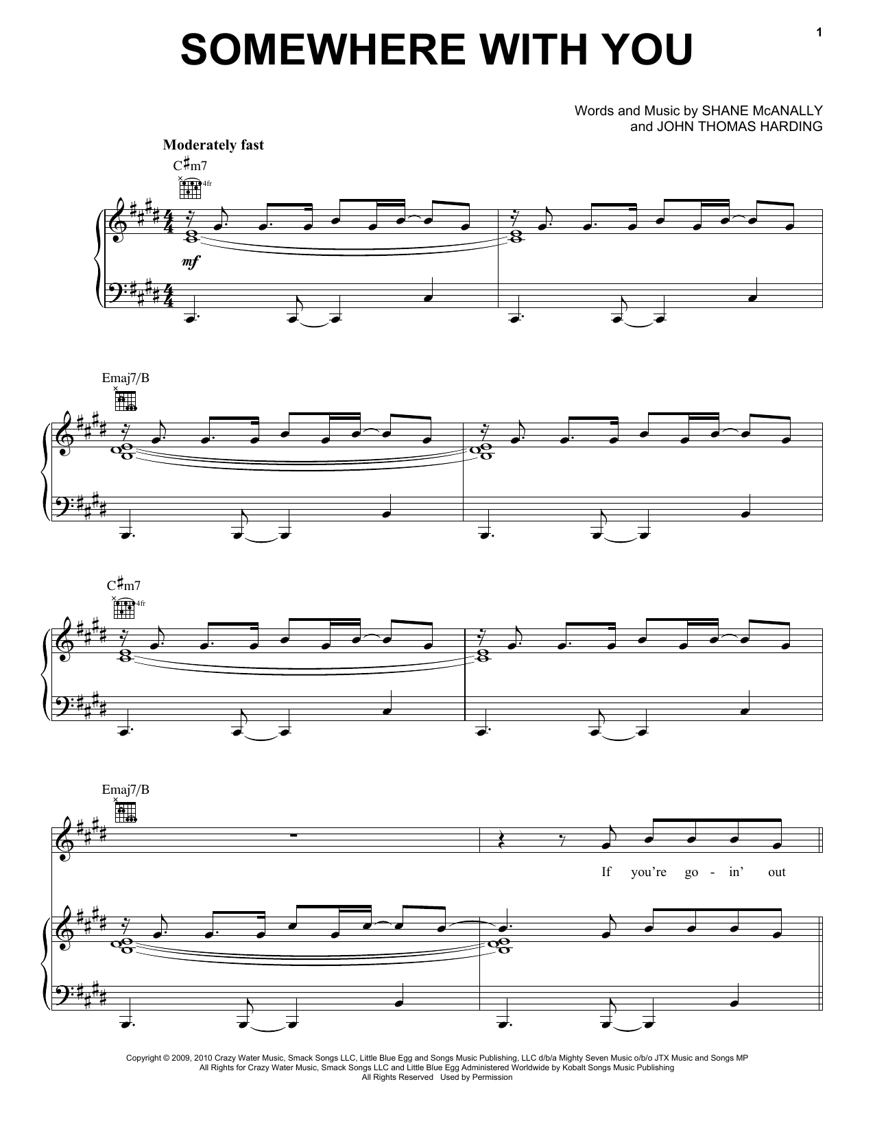 Kenny Chesney Somewhere With You sheet music notes and chords arranged for Guitar Chords/Lyrics