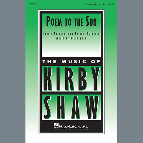 Easily Download Kirby Shaw Printable PDF piano music notes, guitar tabs for  3-Part Mixed Choir. Transpose or transcribe this score in no time - Learn how to play song progression.