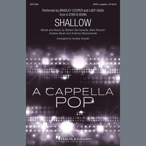 Easily Download Lady Gaga & Bradley Cooper Printable PDF piano music notes, guitar tabs for  SATB Choir. Transpose or transcribe this score in no time - Learn how to play song progression.