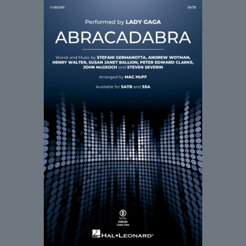 Easily Download Lady Gaga Printable PDF piano music notes, guitar tabs for  SAB Choir. Transpose or transcribe this score in no time - Learn how to play song progression.
