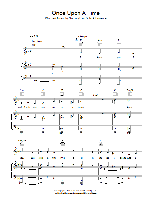 Lana Del Ray Once Upon A Dream sheet music notes and chords arranged for Piano, Vocal & Guitar Chords