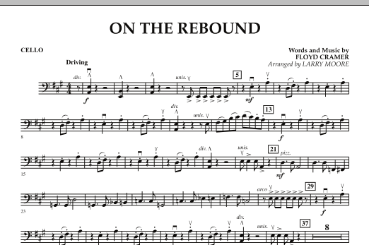 Larry Moore On the Rebound - Cello sheet music notes and chords arranged for Orchestra