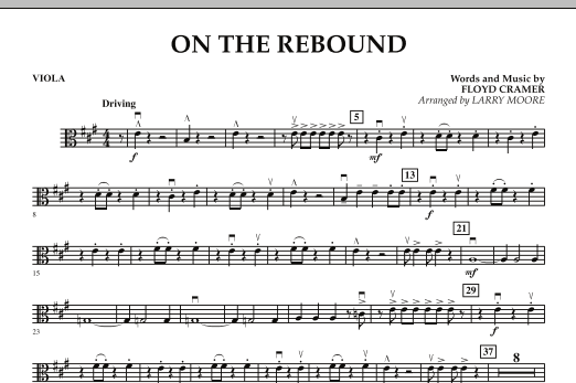 Larry Moore On the Rebound - Viola sheet music notes and chords arranged for Orchestra