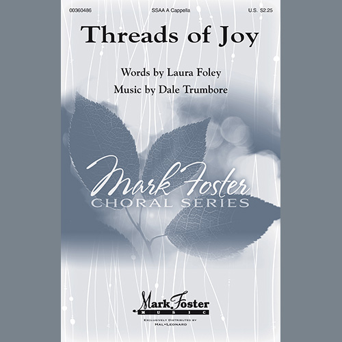 Easily Download Laura Foley and Dale Trumbore Printable PDF piano music notes, guitar tabs for  SSAA Choir. Transpose or transcribe this score in no time - Learn how to play song progression.