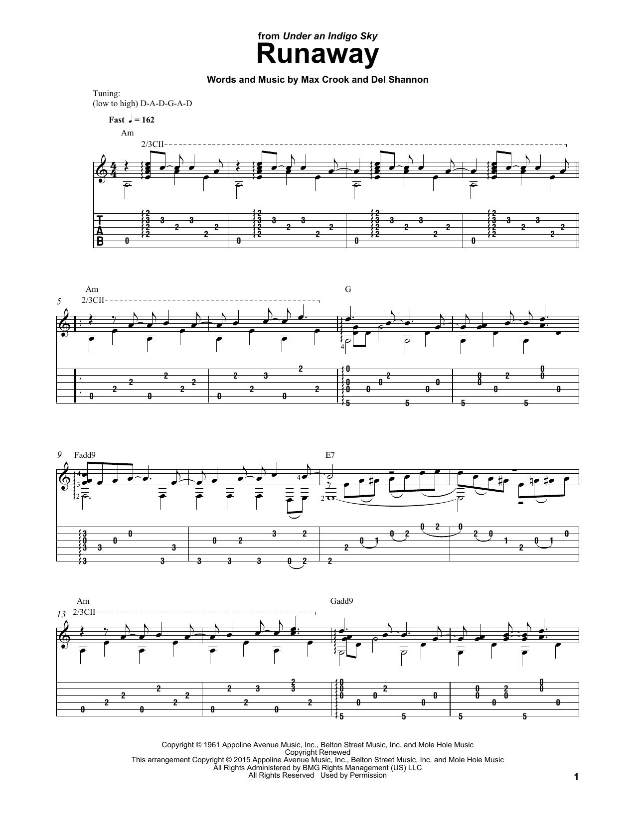Laurence Juber Runaway sheet music notes and chords arranged for Solo Guitar
