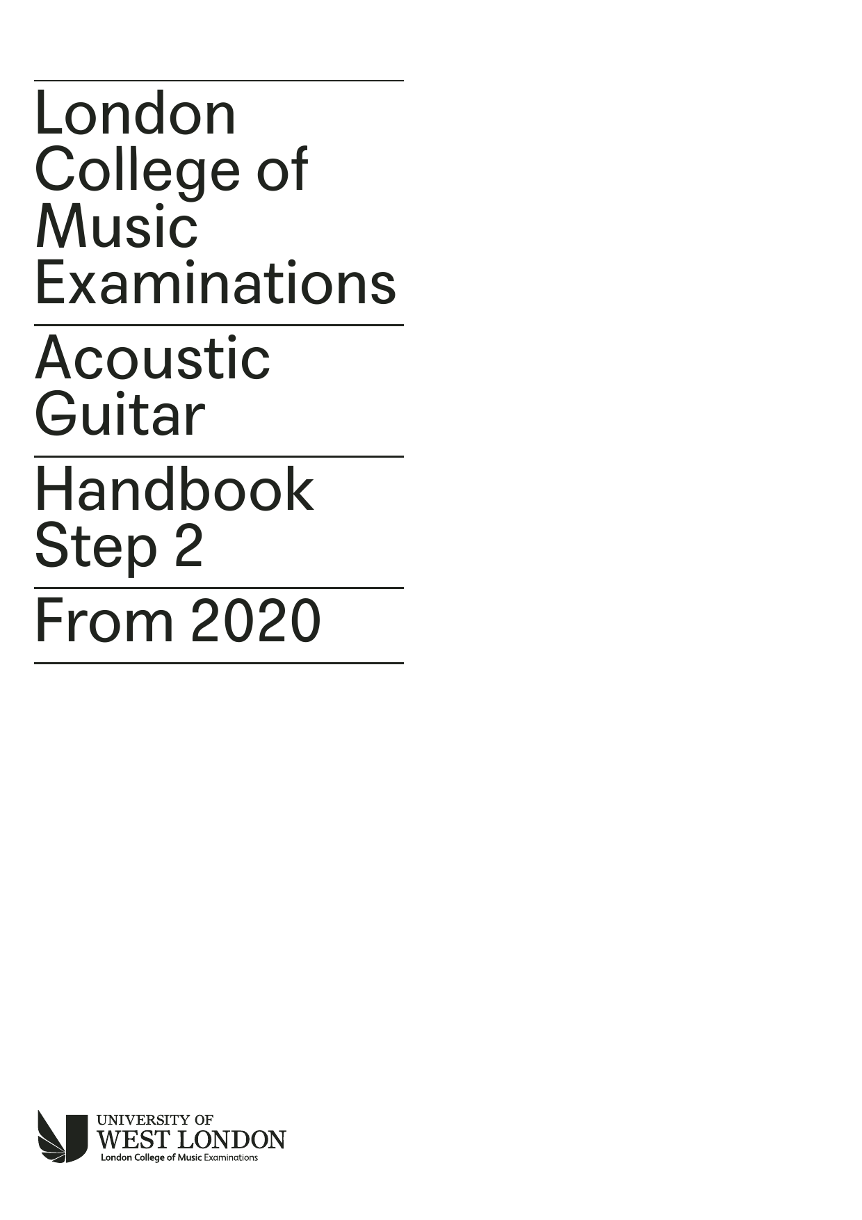 LCME LCME Acoustic Guitar Handbook Step 2 2020 sheet music notes and chords arranged for Instrumental Method