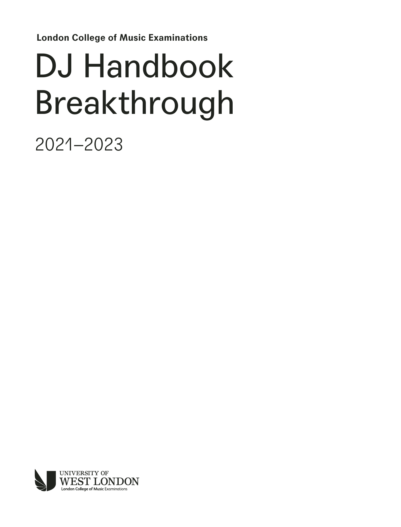 LCME LCME DJ Handbook Breakthrough 2021 sheet music notes and chords arranged for Instrumental Method