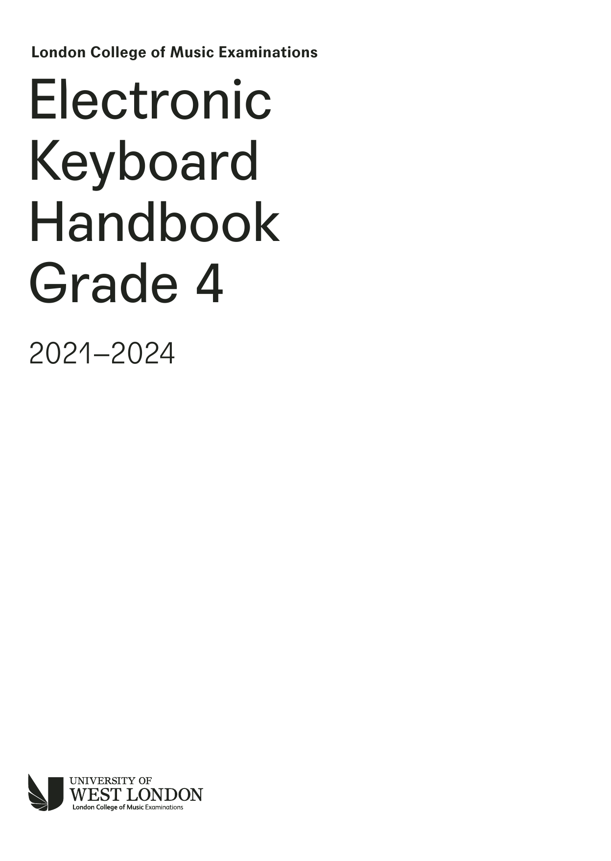 LCME LCME Electronic Keyboard Handbook 2021 Grade 4 sheet music notes and chords arranged for Instrumental Method