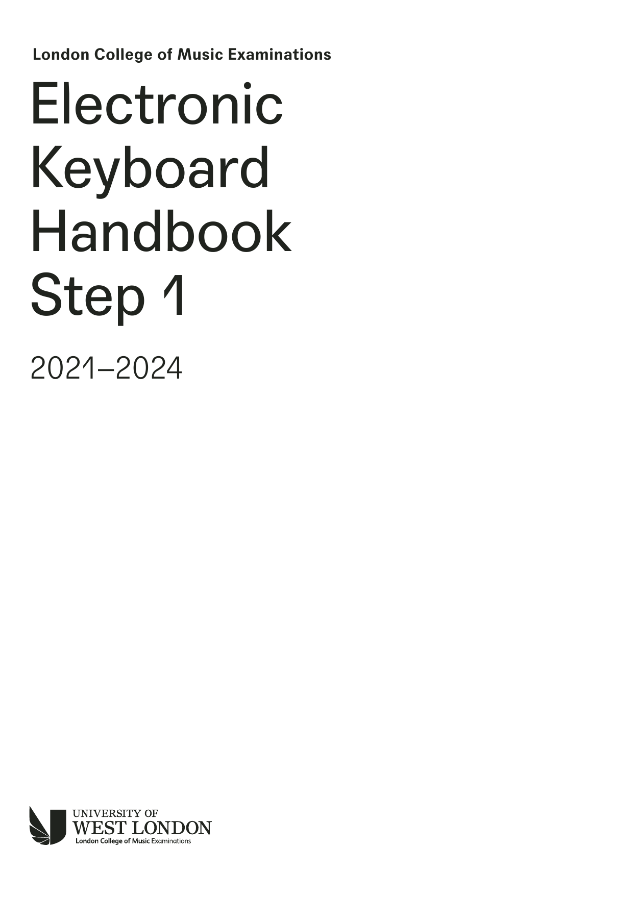 LCME LCME Electronic Keyboard Handbook 2021: Step 1 sheet music notes and chords arranged for Instrumental Method