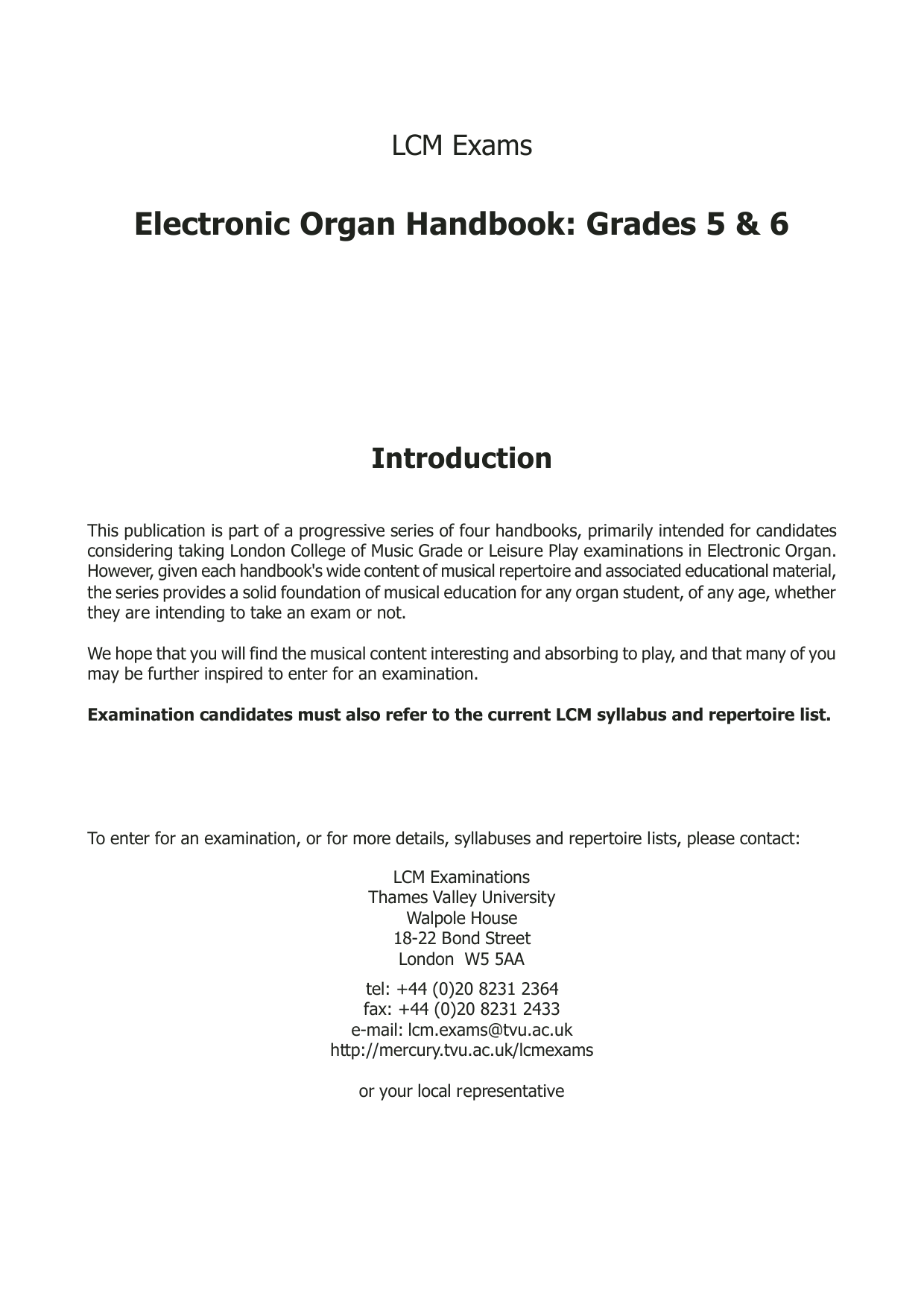 LCME Organ Handbook Grades 5-6 to 2017 sheet music notes and chords arranged for Instrumental Method