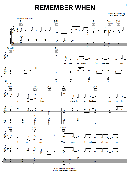 LeAnn Rimes Remember When sheet music notes and chords arranged for Piano, Vocal & Guitar Chords (Right-Hand Melody)