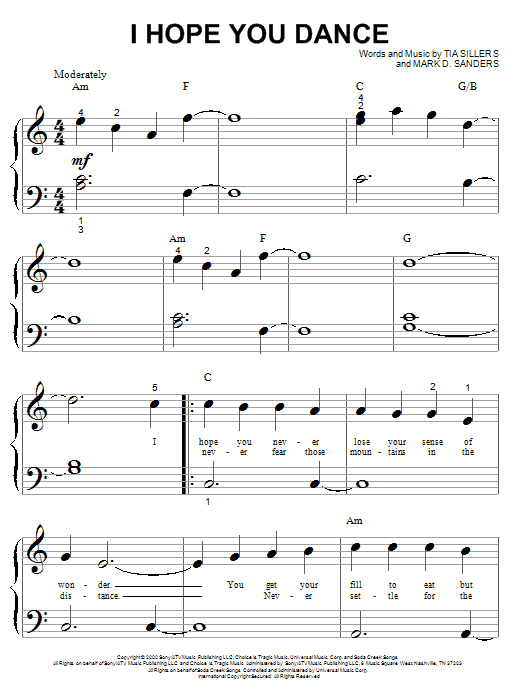 Lee Ann Womack with Sons of the Desert I Hope You Dance sheet music notes and chords arranged for Pro Vocal