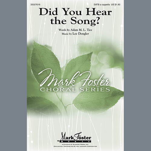 Easily Download Lee Dengler Printable PDF piano music notes, guitar tabs for  SATB Choir. Transpose or transcribe this score in no time - Learn how to play song progression.