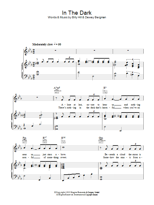 Lew Stone In The Dark sheet music notes and chords arranged for Piano, Vocal & Guitar Chords