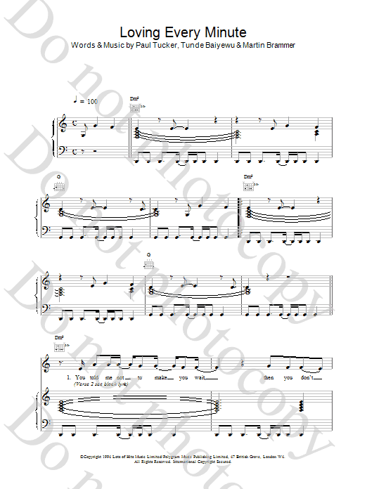 Lighthouse Family Loving Every Minute sheet music notes and chords arranged for Piano, Vocal & Guitar Chords