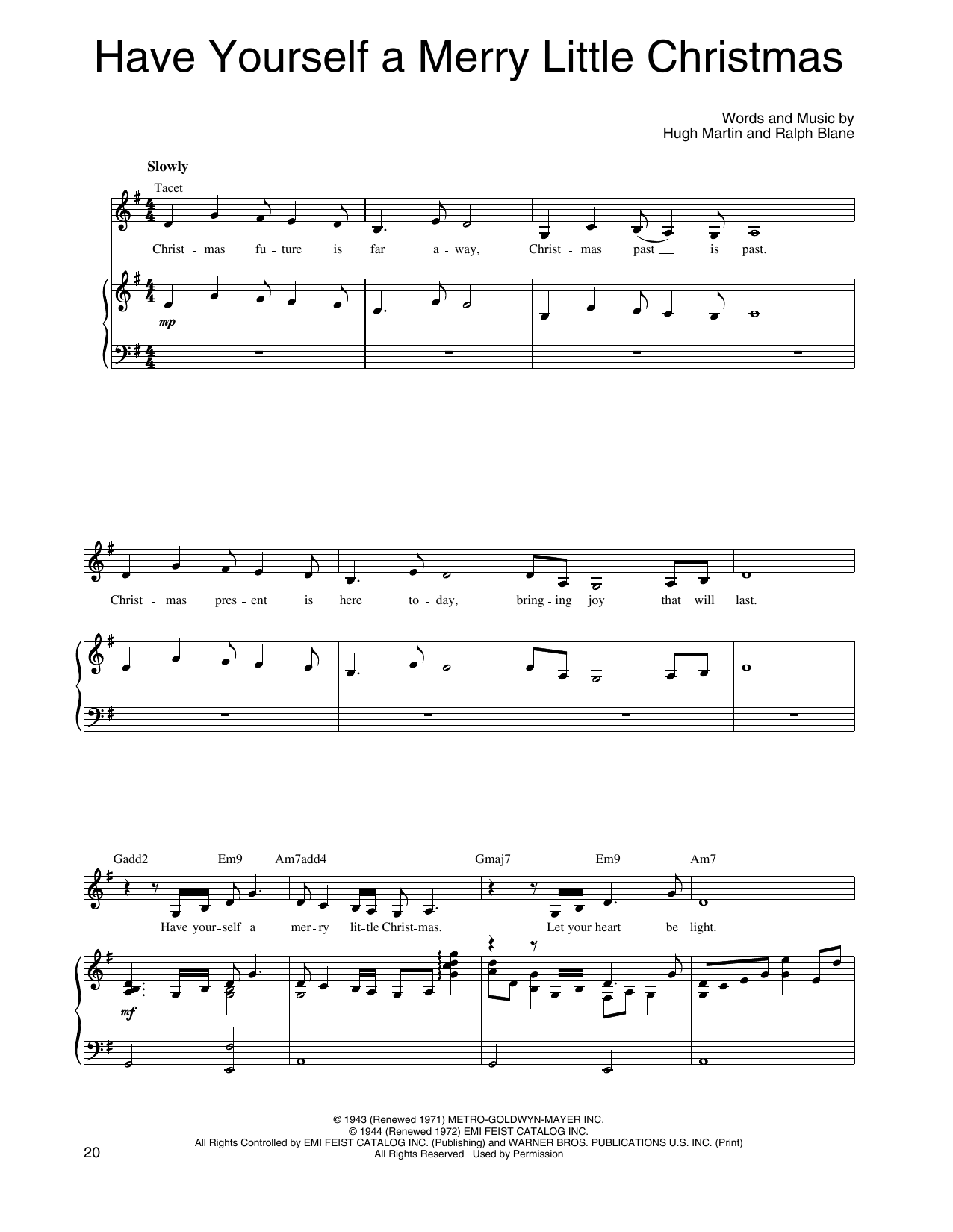 Linda Eder Have Yourself A Merry Little Christmas sheet music notes and chords arranged for Piano, Vocal & Guitar Chords (Right-Hand Melody)