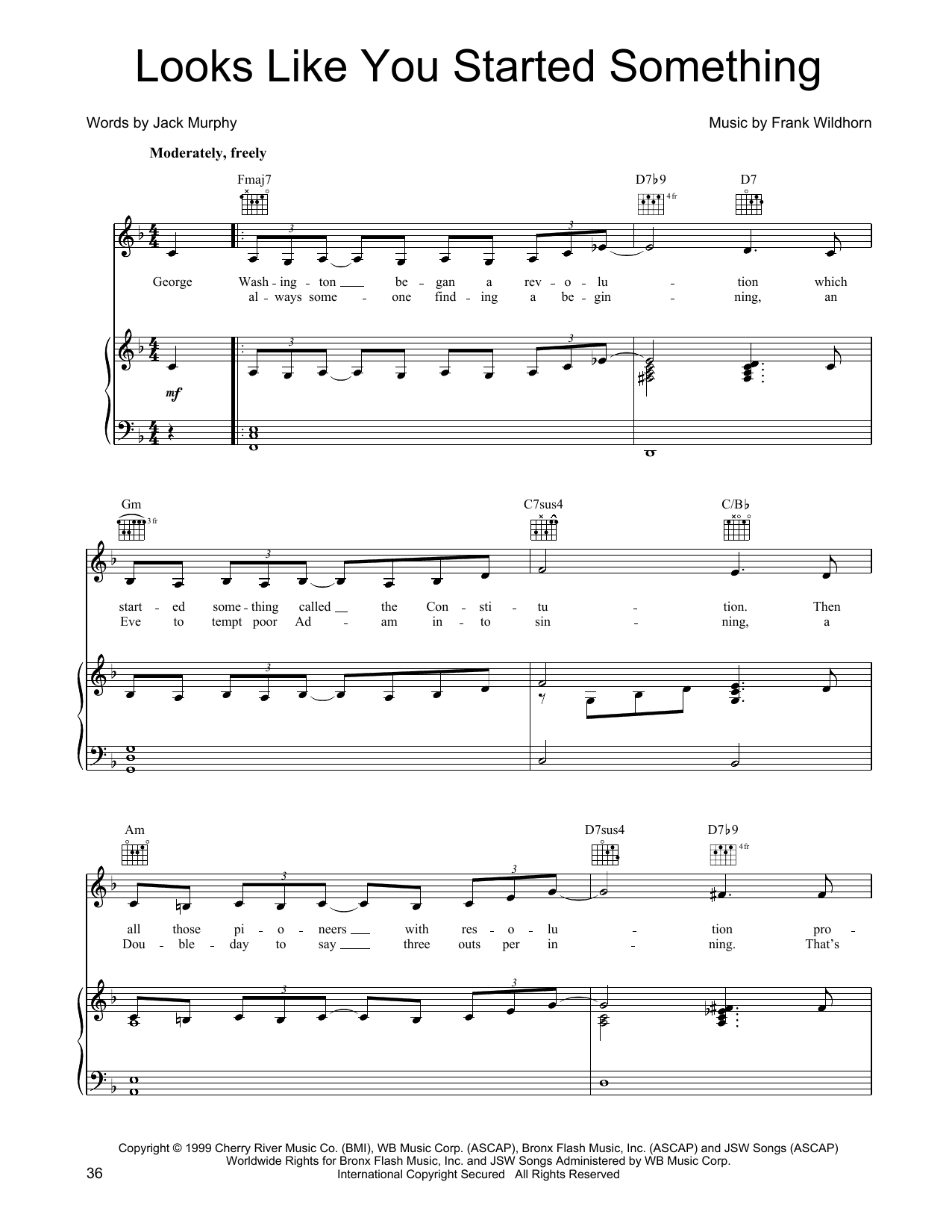 Linda Eder Looks Like You Started Something sheet music notes and chords arranged for Piano, Vocal & Guitar Chords (Right-Hand Melody)