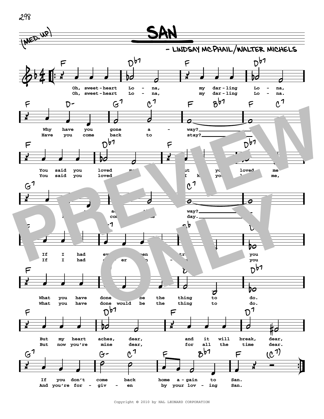 Lindsay McPhail San (arr. Robert Rawlins) sheet music notes and chords. Download Printable PDF.