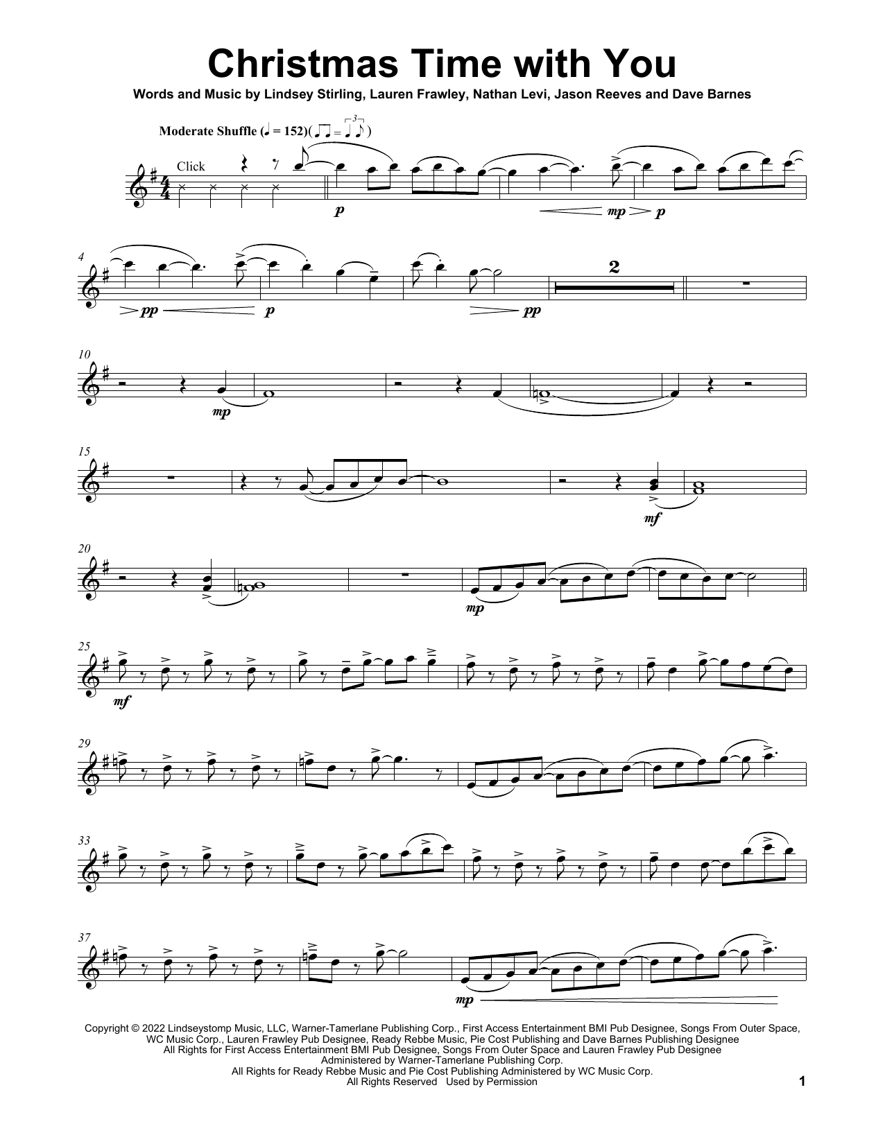 Lindsey Stirling Christmas Time With You (feat. Frawley) sheet music notes and chords arranged for Viola Solo