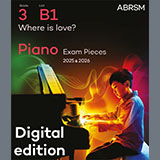 Lionel Bart 'Where is love? (Grade 3, list B1, from the ABRSM Piano Syllabus 2025 & 2026)' Piano Solo