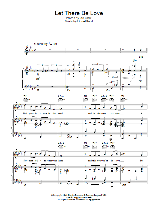 Lionel Rand Let There Be Love sheet music notes and chords arranged for Trombone Solo