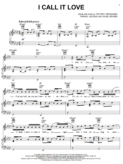 Lionel Richie I Call It Love sheet music notes and chords arranged for Piano, Vocal & Guitar Chords (Right-Hand Melody)