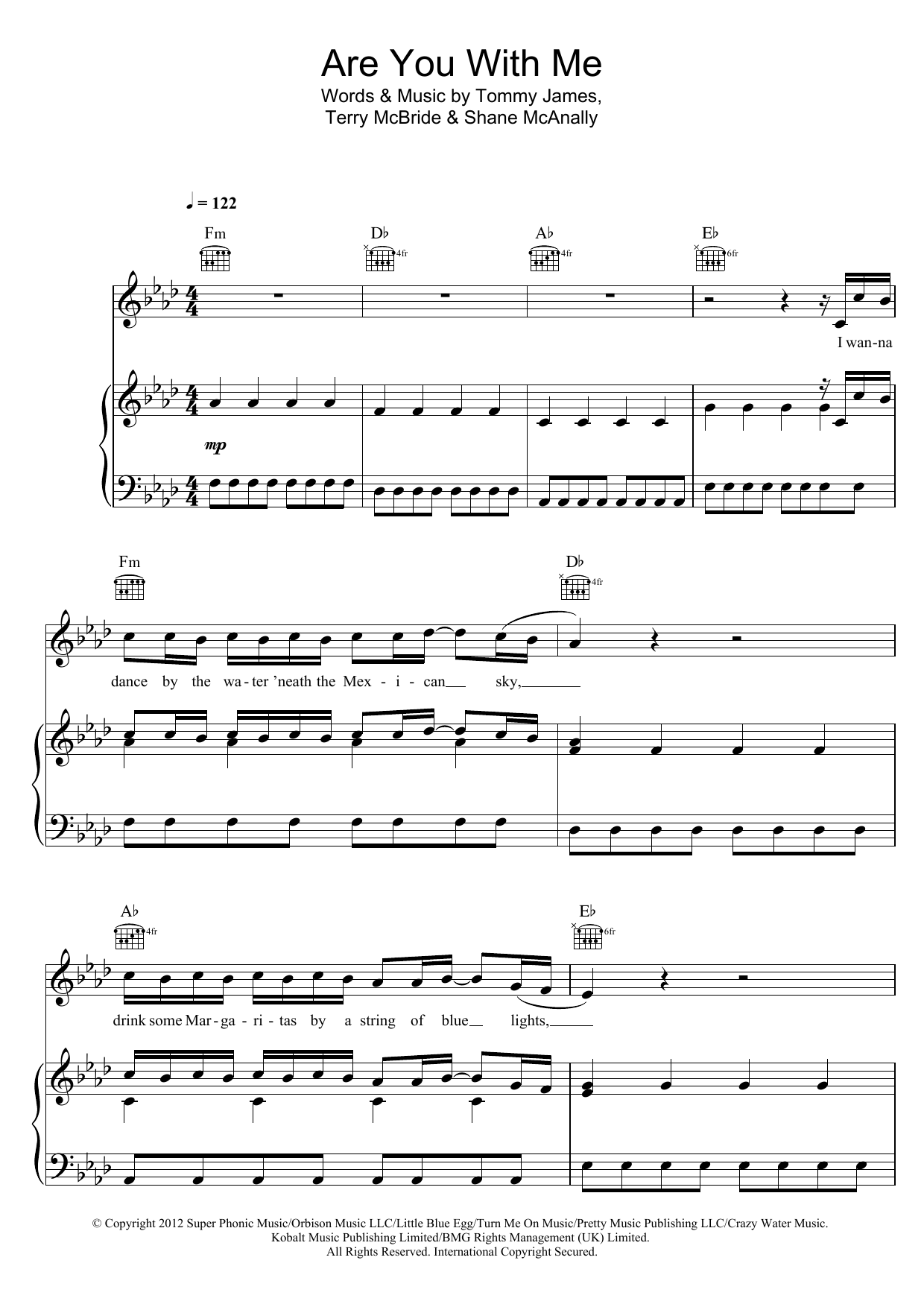 Lost Frequencies Are You With Me sheet music notes and chords arranged for Piano, Vocal & Guitar Chords