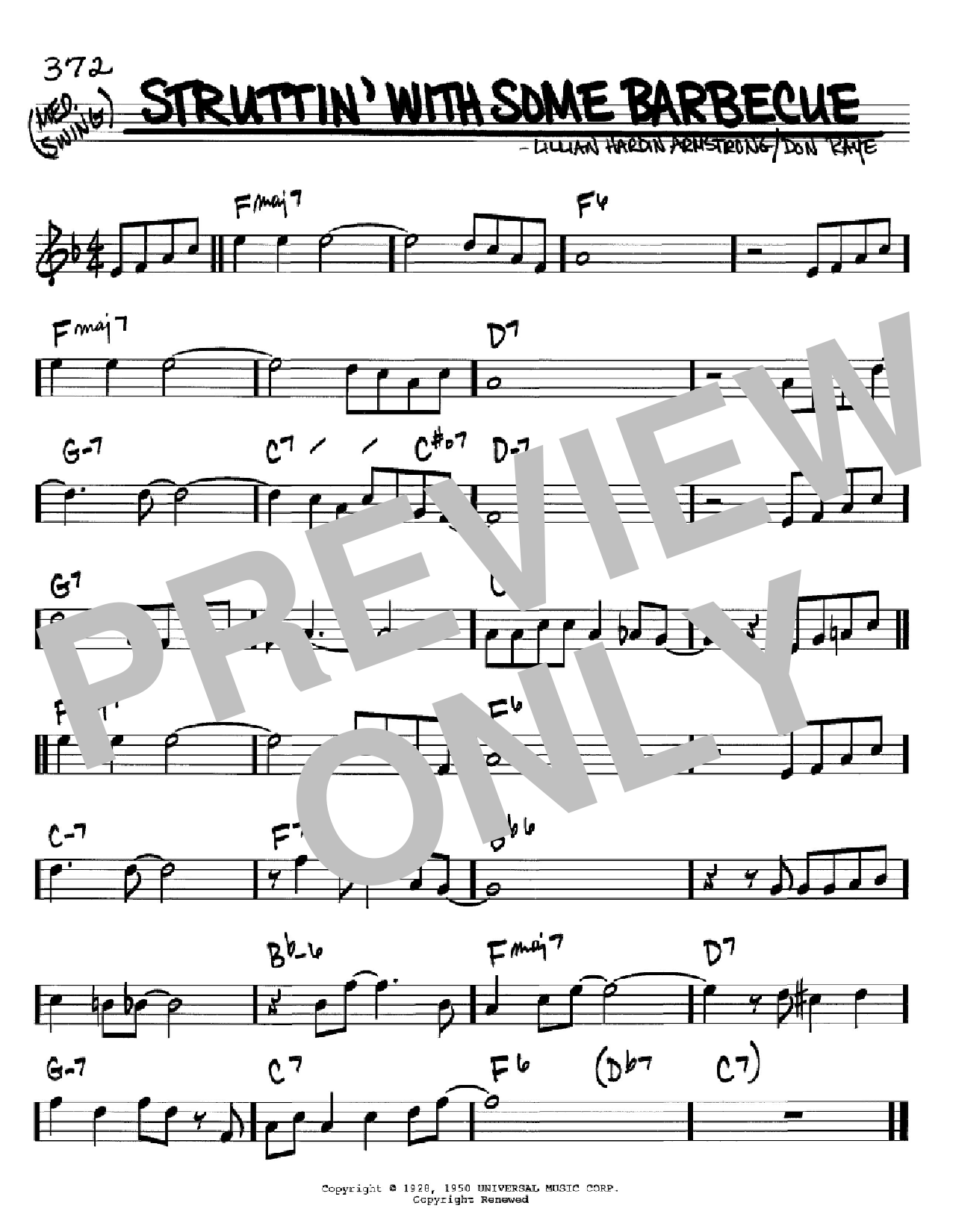 Louis Armstrong Struttin' With Some Barbecue sheet music notes and chords arranged for Banjo Tab