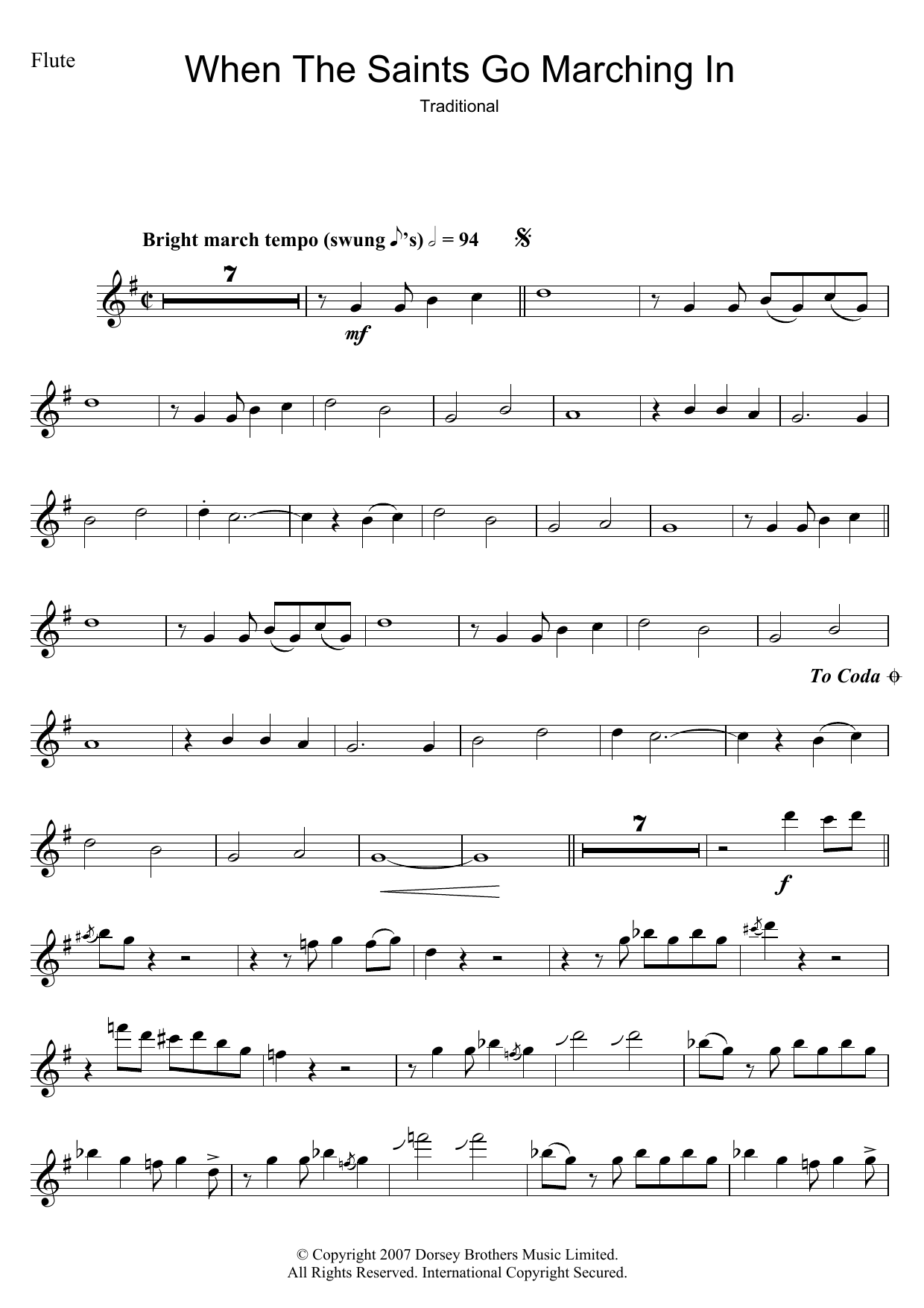 Louis Armstrong When The Saints Go Marching In sheet music notes and chords arranged for Easy Ukulele Tab