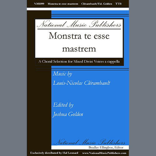 Easily Download Louis-Nicolas Clérambault Printable PDF piano music notes, guitar tabs for  TTB Choir. Transpose or transcribe this score in no time - Learn how to play song progression.