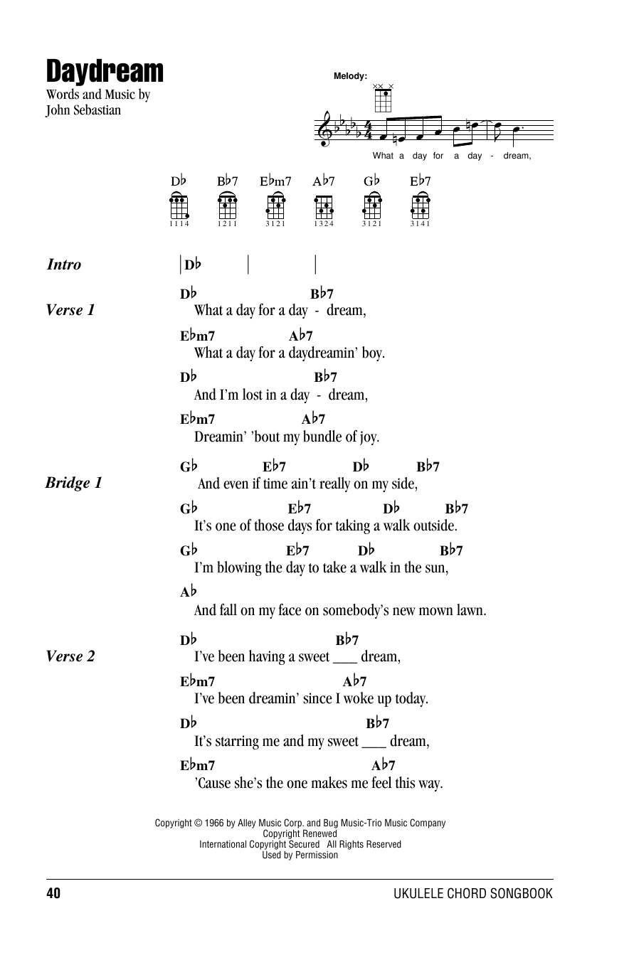 Lovin' Spoonful Daydream sheet music notes and chords arranged for Harmonica
